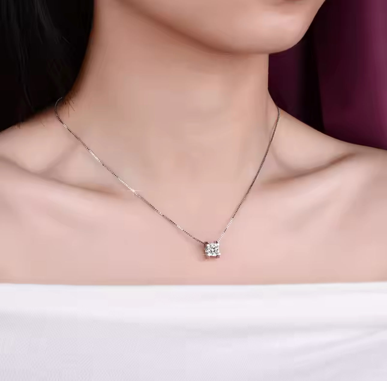 North Star - Moissanite Necklace